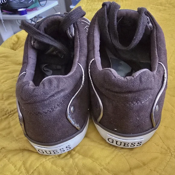 Guess Chocolate Lace-Up Sneakers - Picture 7 of 8
